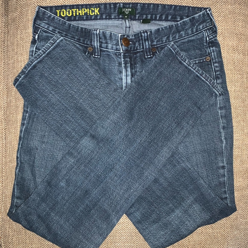 EUC J Crew Toothpick Jeans Size 28. - Picture 2 of 9